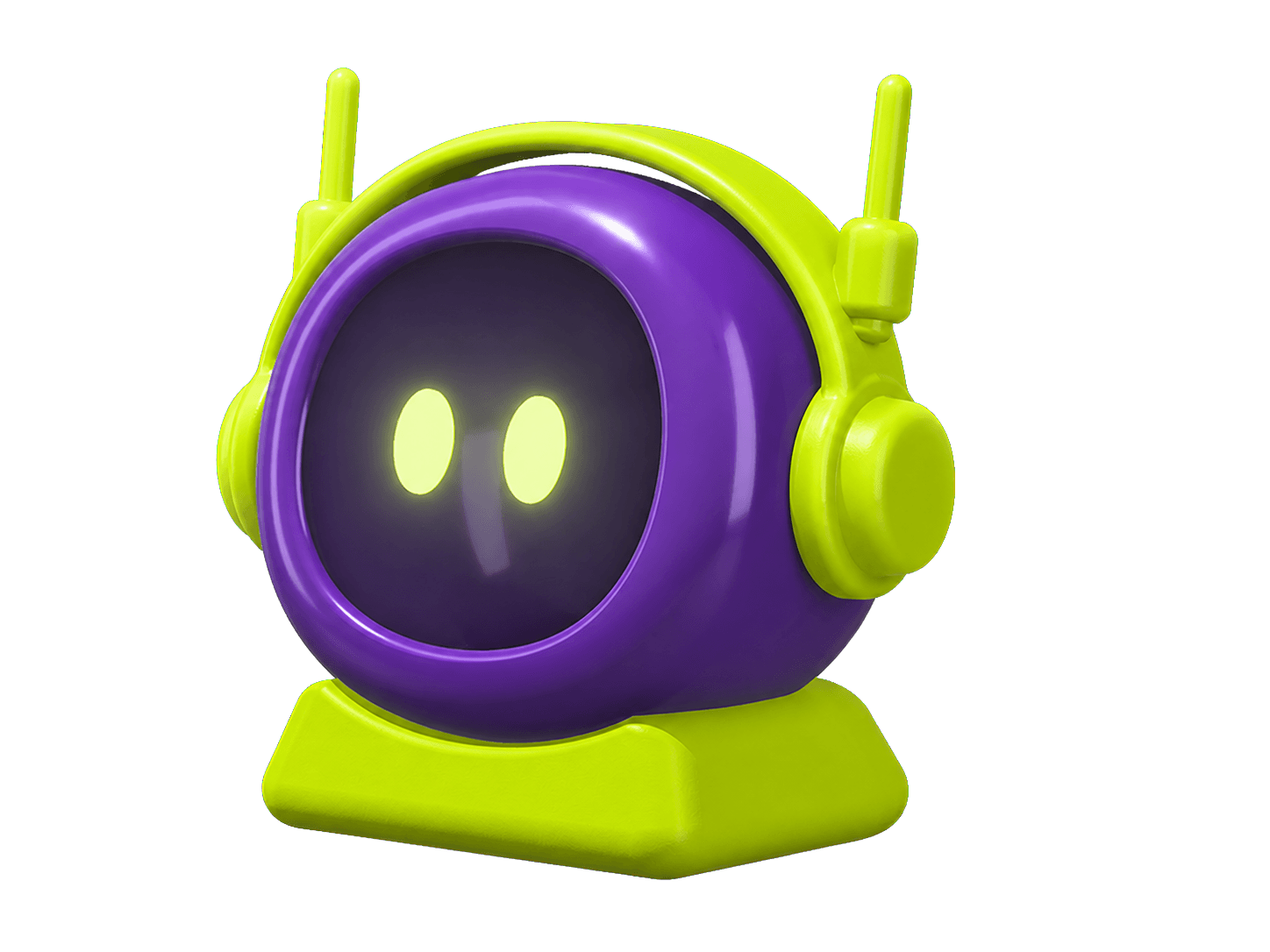 Concept visual placeholder: a high-contrast lime and dark shell for Gara