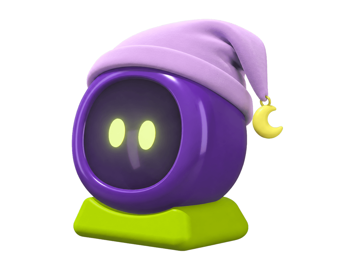 Concept visual placeholder: soft, half-awake eye expressions for Gara